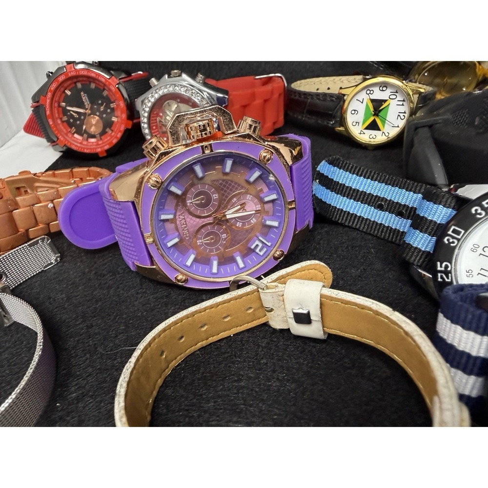 Huge Geneva Donna Vivi Fashion Watch Lot 60+ Men's Women's Wristwatches - Picture 9 of 13